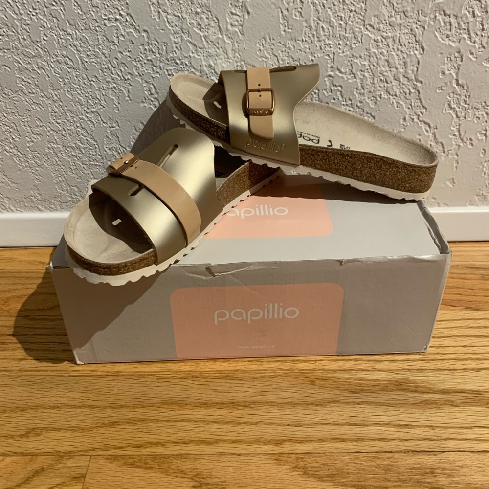 Gold Papillio sandals (size 38)